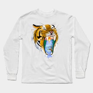 Purrfect Paradise Waterfall Long Sleeve T-Shirt